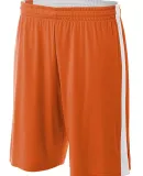 N5284 A4 Adult Reversible Moisture Management 10"  ORANGE/ WHITE