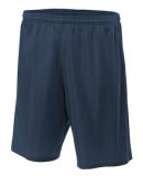 N5293 A4 Adult Lined Tricot Mesh Shorts in Navy