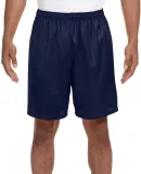 N5293 A4 Adult Lined Tricot Mesh Shorts NAVY