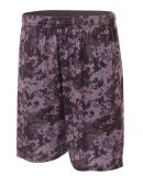 N5322 A4 10" Printed Camo Performance Short Graphite