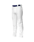 N6162 A4 Adult Pro Style Open Bottom Baggy Cut Bas WHITE/ BLACK