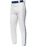 N6178 A4 Adult Pro Style Elastic Bottom Baseball P WHITE/ NAVY