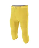 N6181 A4 Men's Flyless Football Pant GOLD