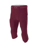 N6181 A4 Men's Flyless Football Pant MAROON