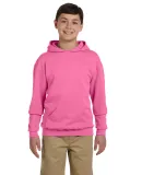 JERZEES 996Y NuBlend Youth Hooded Pullover Sweatsh in Neon pink