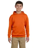 JERZEES 996Y NuBlend Youth Hooded Pullover Sweatsh in Safety orange