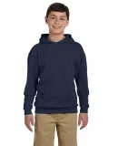 JERZEES 996Y NuBlend Youth Hooded Pullover Sweatsh in Vintage heather navy