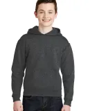 JERZEES 996Y NuBlend Youth Hooded Pullover Sweatsh in Black heather