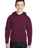 JERZEES 996Y NuBlend Youth Hooded Pullover Sweatsh in Maroon