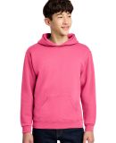 JERZEES 996Y NuBlend Youth Hooded Pullover Sweatsh in Neon pink