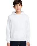 JERZEES 996Y NuBlend Youth Hooded Pullover Sweatsh in White