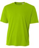 NB3142 A4 Youth Cooling Performance Crew Tee in Lime