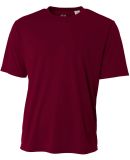 NB3142 A4 Youth Cooling Performance Crew Tee in Maroon