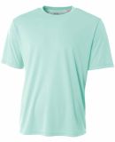 NB3142 A4 Youth Cooling Performance Crew Tee in Pastel mint