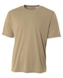 NB3142 A4 Youth Cooling Performance Crew Tee in Sand
