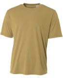 NB3142 A4 Youth Cooling Performance Crew Tee in Vegas gold