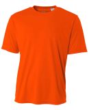 NB3142 A4 Youth Cooling Performance Crew Tee in Safety orange