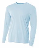 NB3165 A4 Youth Cooling Performance Long Sleeve Cr in Pastel blue