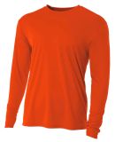 NB3165 A4 Youth Cooling Performance Long Sleeve Cr in Athletic orange