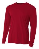 NB3165 A4 Youth Cooling Performance Long Sleeve Cr in Cardinal