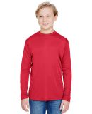 NB3165 A4 Youth Cooling Performance Long Sleeve Cr in Scarlet