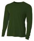 NB3165 A4 Youth Cooling Performance Long Sleeve Cr in Military green