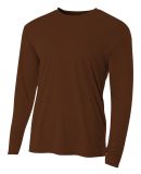 NB3165 A4 Youth Cooling Performance Long Sleeve Cr in Brown