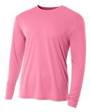 NB3165 A4 Youth Cooling Performance Long Sleeve Cr in Pink