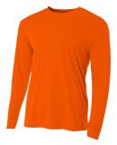 NB3165 A4 Youth Cooling Performance Long Sleeve Cr in Safety orange