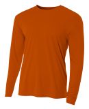 NB3165 A4 Youth Cooling Performance Long Sleeve Cr in Burnt orange