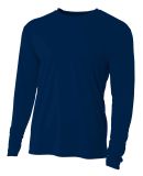 NB3165 A4 Youth Cooling Performance Long Sleeve Cr in Navy