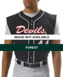 NB4185 A4 Youth Sleeveless Full Button Baseball To Forest