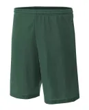 NB5184 A4 6 Inch Youth Lined Micromesh Shorts FOREST GREEN