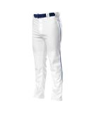 NB6162 A4 Youth Pro Style Open Bottom Baggy Cut Ba in White/ royal