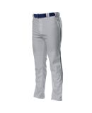 NB6162 A4 Youth Pro Style Open Bottom Baggy Cut Ba in Grey/ forest