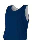 NF1270 A4 Adult Reversible Mesh Tank in Navy/white