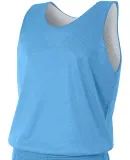 NF1270 A4 Adult Reversible Mesh Tank LT BLUE/ WHITE