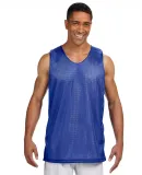 NF1270 A4 Adult Reversible Mesh Tank ROYAL/ WHITE