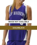 NG2336 A4 Youth Moisture Management Racer Back Mus Gold/Black