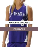 NG2336 A4 Youth Moisture Management Racer Back Mus Pink/Black