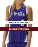 NG2336 A4 Youth Moisture Management Racer Back Mus Black/Scarlet Red