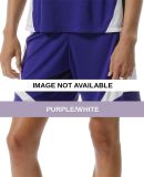 NG5308 A4 Girls Moisture Management Color Block Sh Purple/White