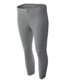 NG6166 A4 Girls Softball Pant GREY