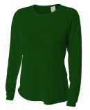 NW3002 A4 Women's Long Sleeve Cooling Performance  in Forest