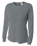 NW3002 A4 Women's Long Sleeve Cooling Performance  in Graphite