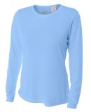 NW3002 A4 Women's Long Sleeve Cooling Performance  in Light blue