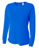 NW3002 A4 Women's Long Sleeve Cooling Performance  in Royal