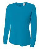 NW3002 A4 Women's Long Sleeve Cooling Performance  in Electric blue