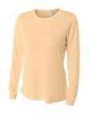 NW3002 A4 Women's Long Sleeve Cooling Performance  in Melon