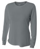 NW3002 A4 Women's Long Sleeve Cooling Performance  in Graphite